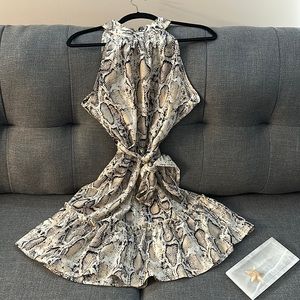 Snake Halter Dress